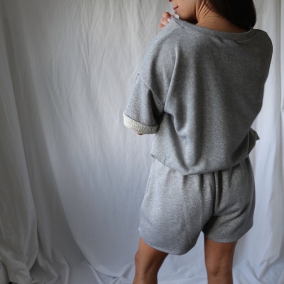 French Terry Two Piece Shorts Set - Picture 4 of 5